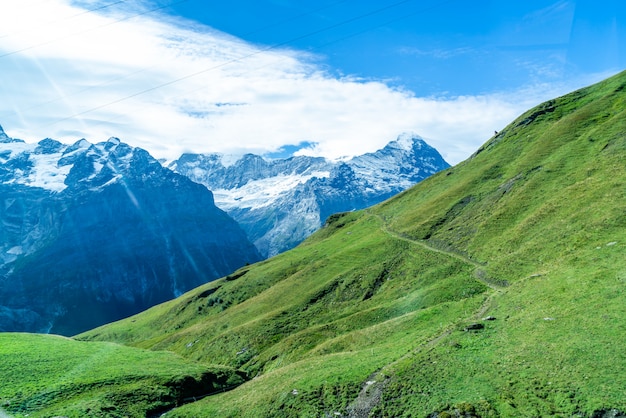 Beautiful Alps Mountain in Grindelwald, Switzerland 