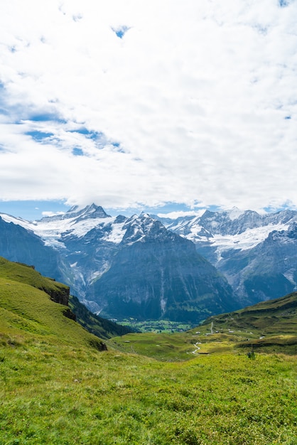 Beautiful Alps Mountain in Grindelwald, Switzerland 