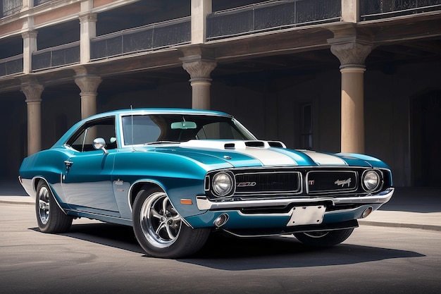 Beautiful American muscle car exempted