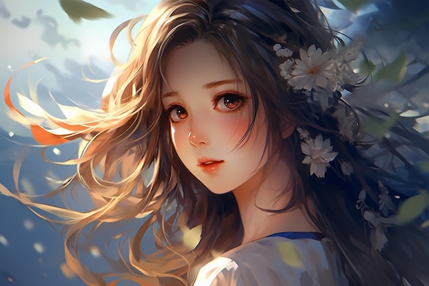 beautiful anime girl