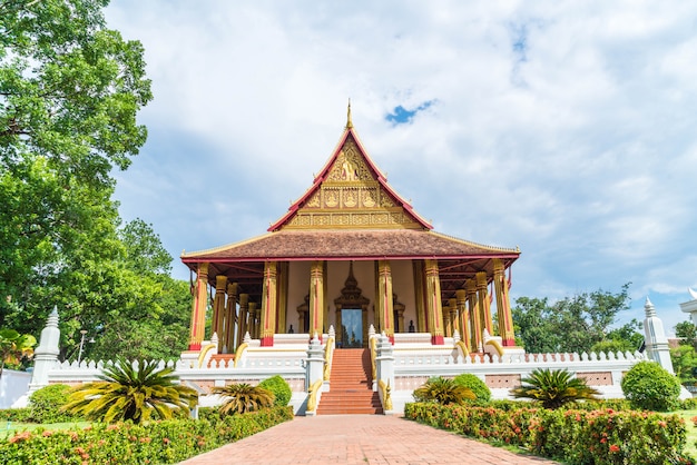 Beautiful Architecture at Haw Phra Kaew Temple