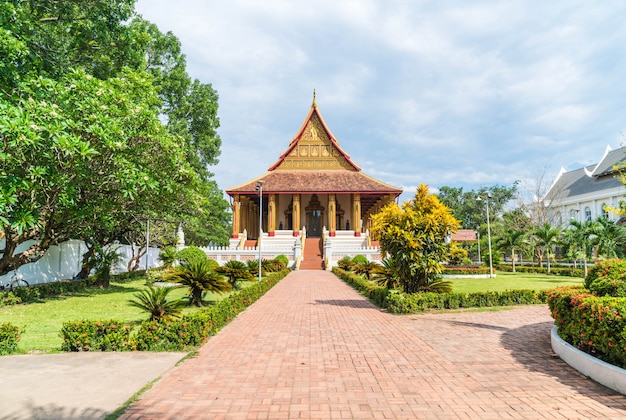 Beautiful Architecture at Haw Phra Kaew Temple