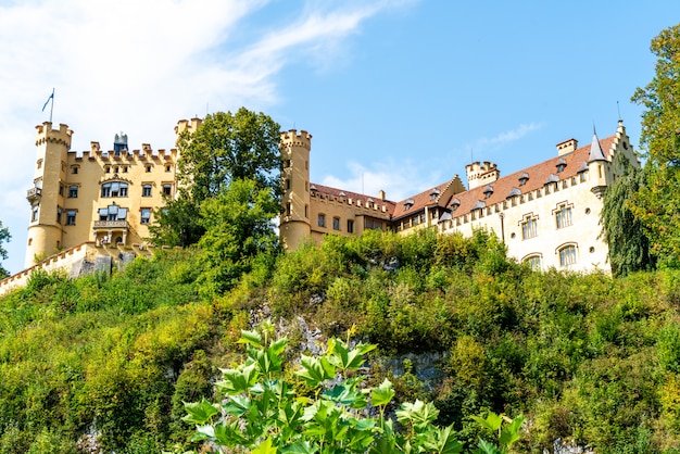 Beautiful Architecture at Hohenschwangau Castle in the Bavarian Alps of Germany