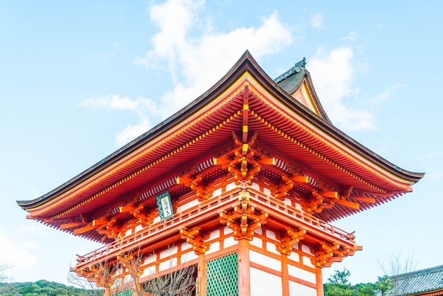 Beautiful Architecture in Kiyomizu-dera Temple Kyoto,.