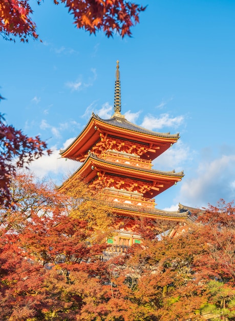 Beautiful Architecture in Kiyomizu-dera Temple Kyoto,.