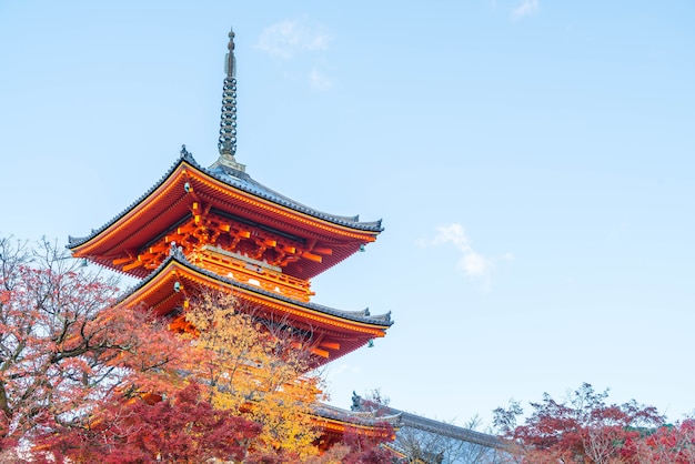 Beautiful Architecture in Kiyomizu-dera Temple Kyoto,.