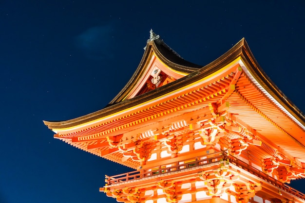 Beautiful Architecture in Kiyomizu-dera Temple Kyoto.