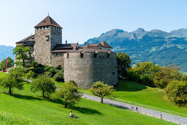 Beautiful Architecture at Vaduz Castle, the official residence of the Prince of Liechtenstein