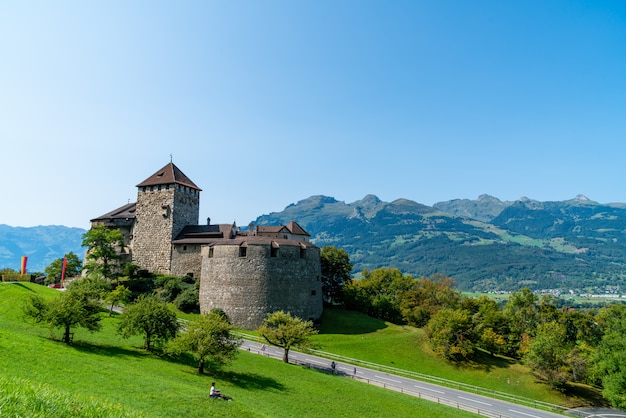 Beautiful Architecture at Vaduz Castle, the official residence of the Prince of Liechtenstein