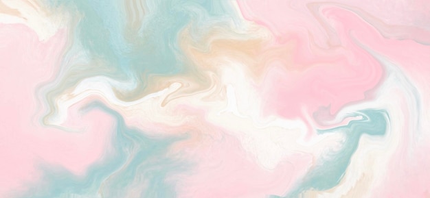 Beautiful art of shades pink blue cream liquids