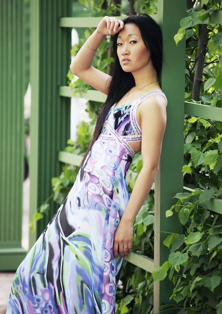 Beautiful Asian fashion model