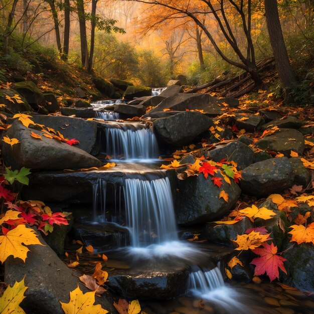 Photo beautiful autumn landscape photos to enhance designs