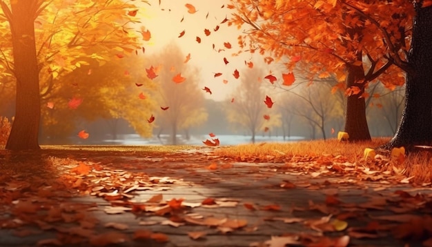 Beautiful autumn landscape