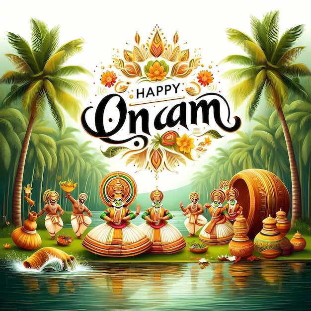 Beautiful Backgrounds of Happy Onam 4k wallpaper HD wallpaper