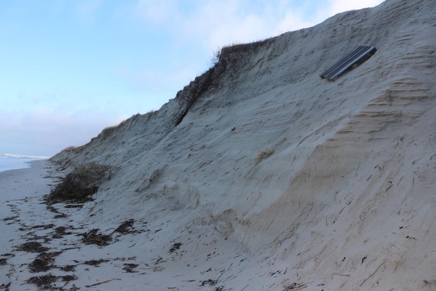 Beautiful Baltic Sea Coastline and Blue Sky