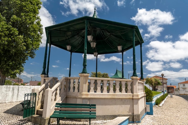 Beautiful bandstand on the village