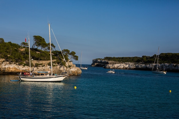 beautiful bay and beach on Mallorca Spain