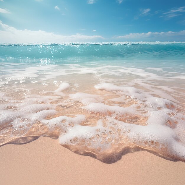 Beautiful Beach Soft Sand and Blue Waters