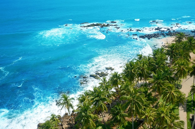 Beautiful beach in south of Sri Lanka close to Dondra lighthouse