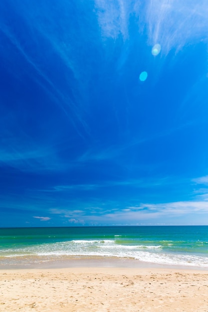 Beautiful beach and tropical sea