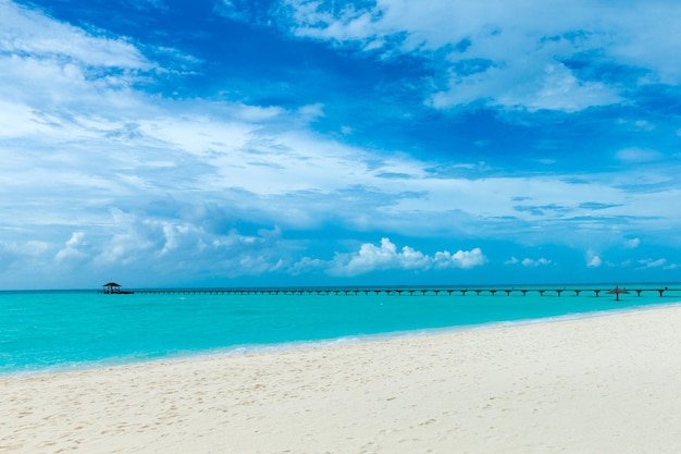 Beautiful beach and tropical sea