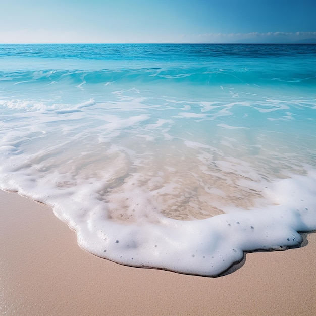 Beautiful Beach with Soft Sand and Blue Waters