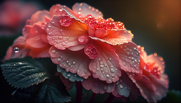 Beautiful begonia flower