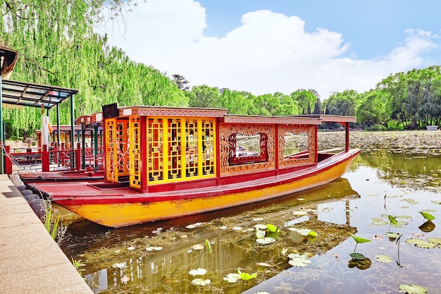 Beautiful Beihai Park, near the Forbidden City, Beijing.China