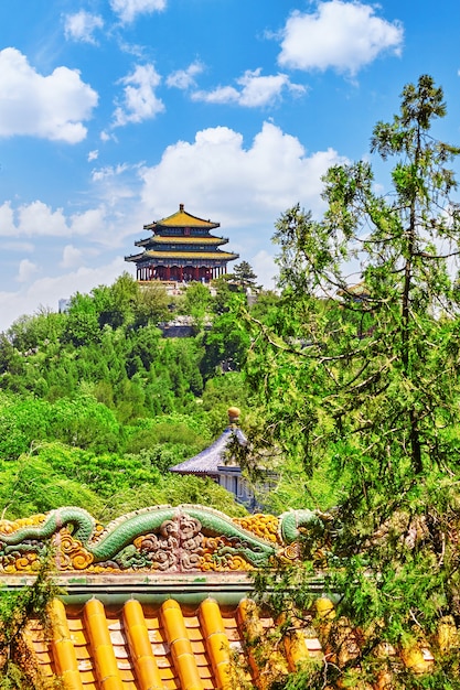 Beautiful Beihai Park, near the Forbidden City, Beijing.China