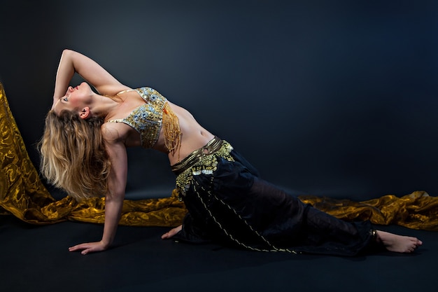 Beautiful belly dance in action