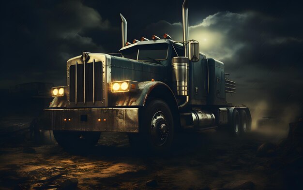 Beautiful Big truck background