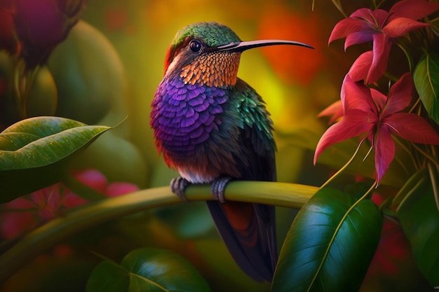 Beautiful bird Generative AI