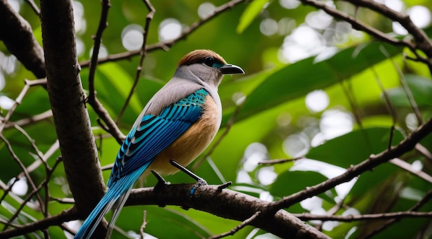 A beautiful bird in the jungle