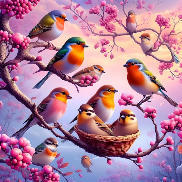 beautiful Birds wallpaper background