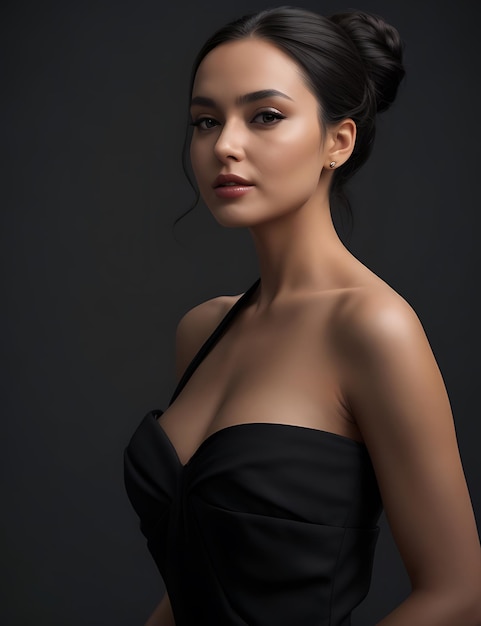 A Beautiful Black Dress Girl Photography