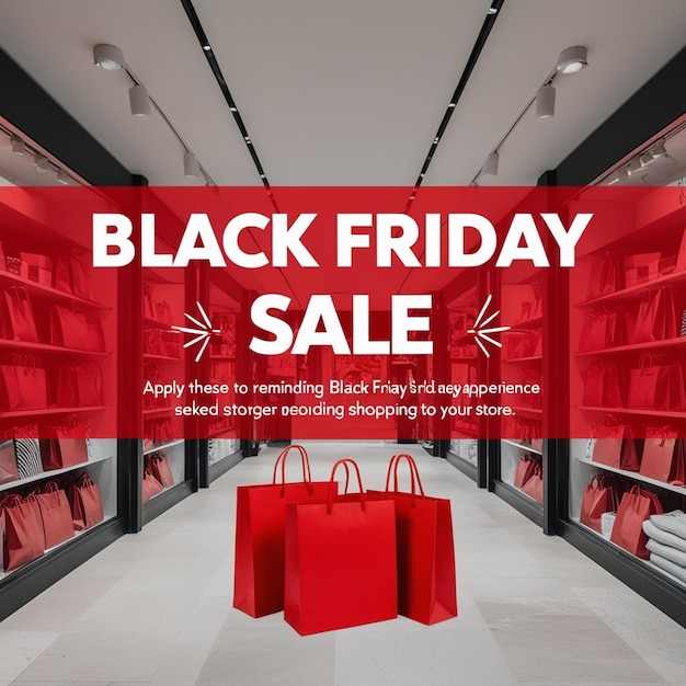 A beautiful black friday sale store poster