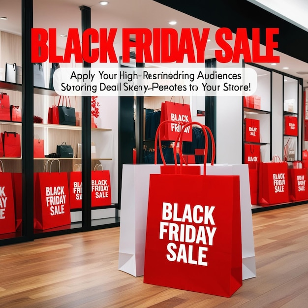 A beautiful black friday sale store poster