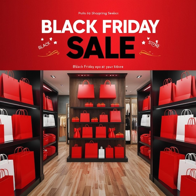 A beautiful black friday sale store poster