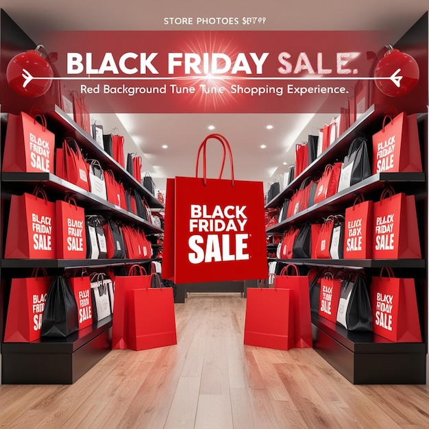 A beautiful black friday sale store poster