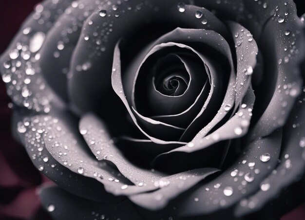 Photo a beautiful black rose closeup shot 4k realistic photo background