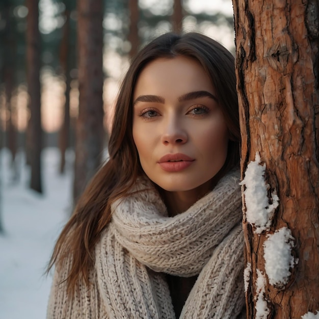 beautiful blonde woman with blue eyes wearing a long trench coat with a dress sitting on a bar 8k