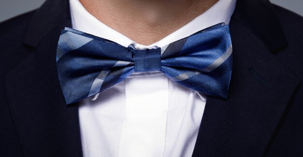 Beautiful blue bow tie