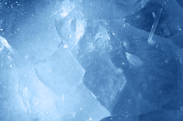 Beautiful blue ice. background for design