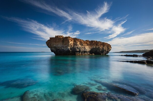 Beautiful Blue Sky Background at Dawn