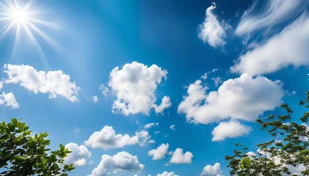 Beautiful blue sky clouds for background