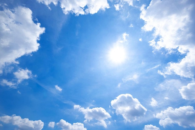 Beautiful blue sky clouds for background