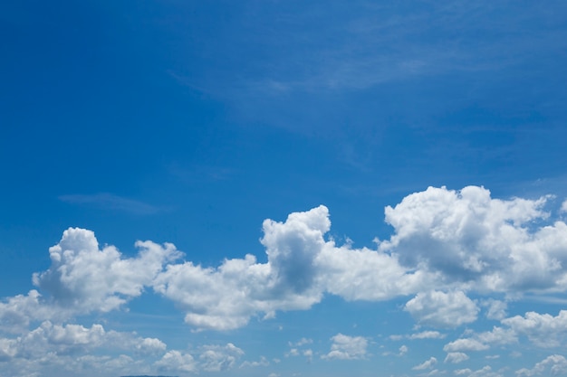 Beautiful blue sky and clouds.