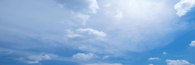 Beautiful blue sky cloudsfor background Panorama of sky