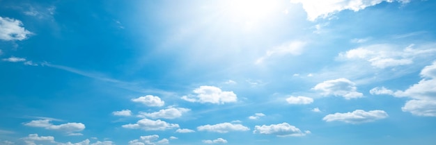 Beautiful blue sky cloudsfor background Panorama of sky