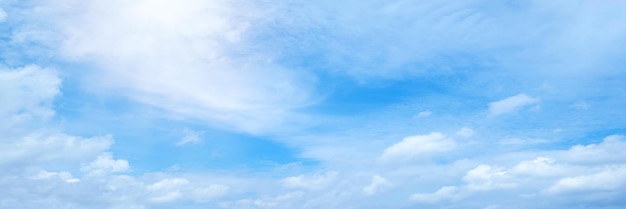 Beautiful blue sky cloudsfor background Panorama of sky